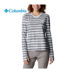 Columbia Women's W Sun Deflector Summerdry LS Shirt Grey